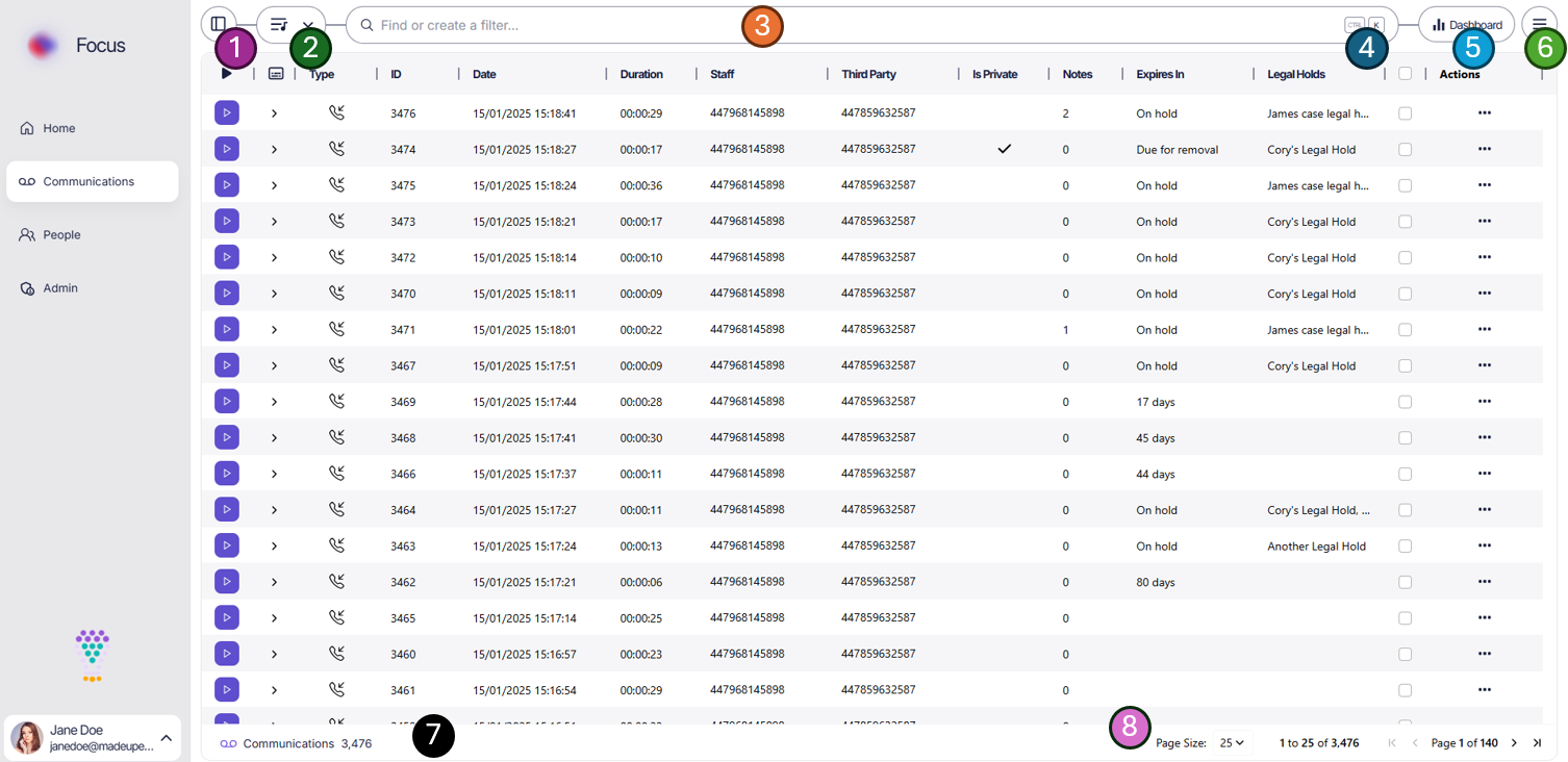 Default search screen
